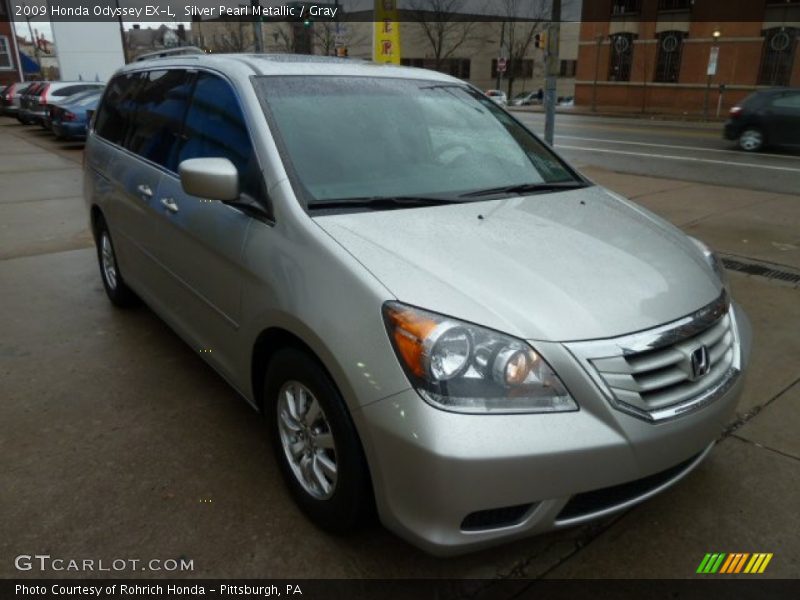 Silver Pearl Metallic / Gray 2009 Honda Odyssey EX-L