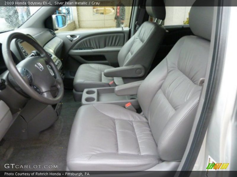 Silver Pearl Metallic / Gray 2009 Honda Odyssey EX-L