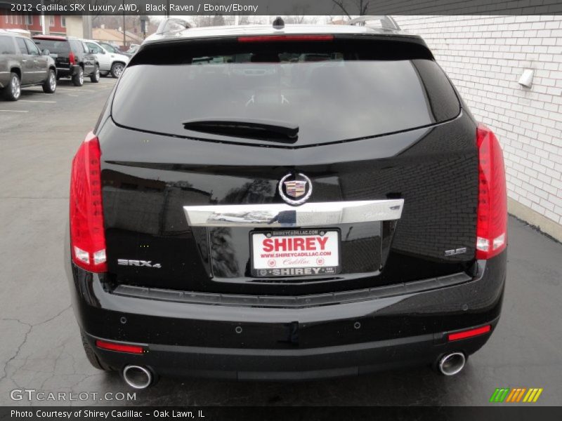 Black Raven / Ebony/Ebony 2012 Cadillac SRX Luxury AWD