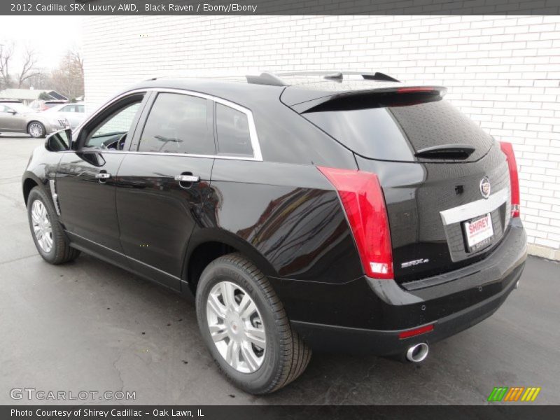 Black Raven / Ebony/Ebony 2012 Cadillac SRX Luxury AWD