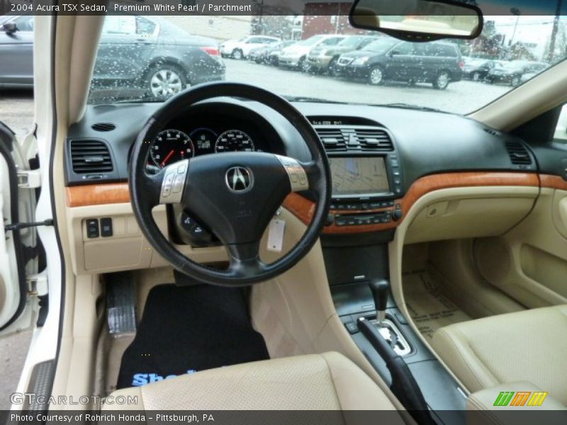 Premium White Pearl / Parchment 2004 Acura TSX Sedan