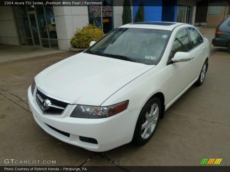 Premium White Pearl / Parchment 2004 Acura TSX Sedan
