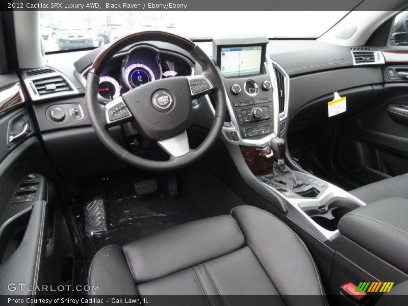 Black Raven / Ebony/Ebony 2012 Cadillac SRX Luxury AWD