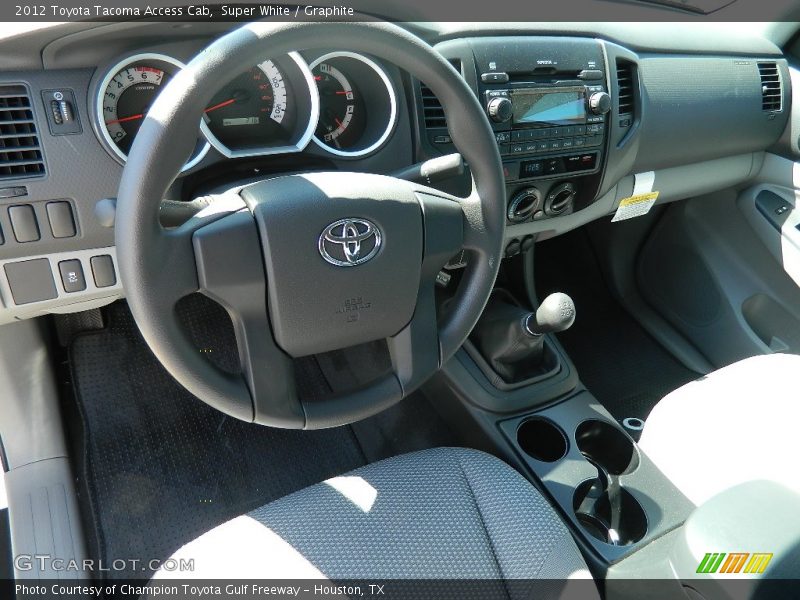 Super White / Graphite 2012 Toyota Tacoma Access Cab