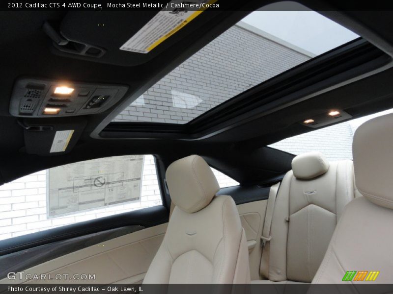 Sunroof of 2012 CTS 4 AWD Coupe
