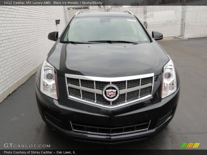 Black Ice Metallic / Ebony/Ebony 2012 Cadillac SRX Luxury AWD