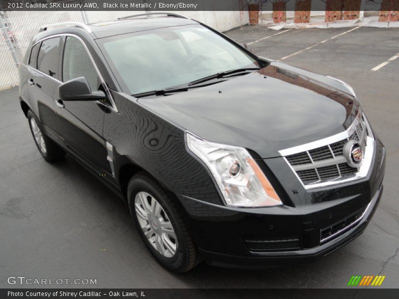 Black Ice Metallic / Ebony/Ebony 2012 Cadillac SRX Luxury AWD