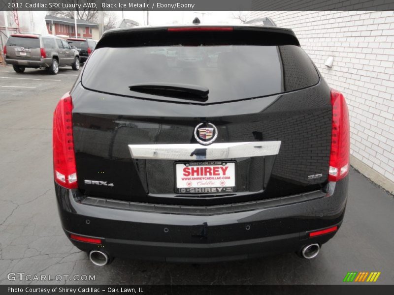 Black Ice Metallic / Ebony/Ebony 2012 Cadillac SRX Luxury AWD