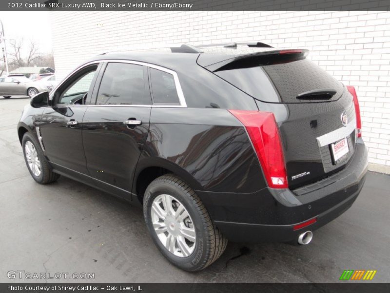 Black Ice Metallic / Ebony/Ebony 2012 Cadillac SRX Luxury AWD