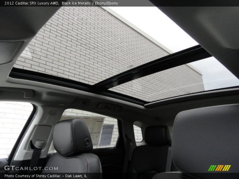 Black Ice Metallic / Ebony/Ebony 2012 Cadillac SRX Luxury AWD