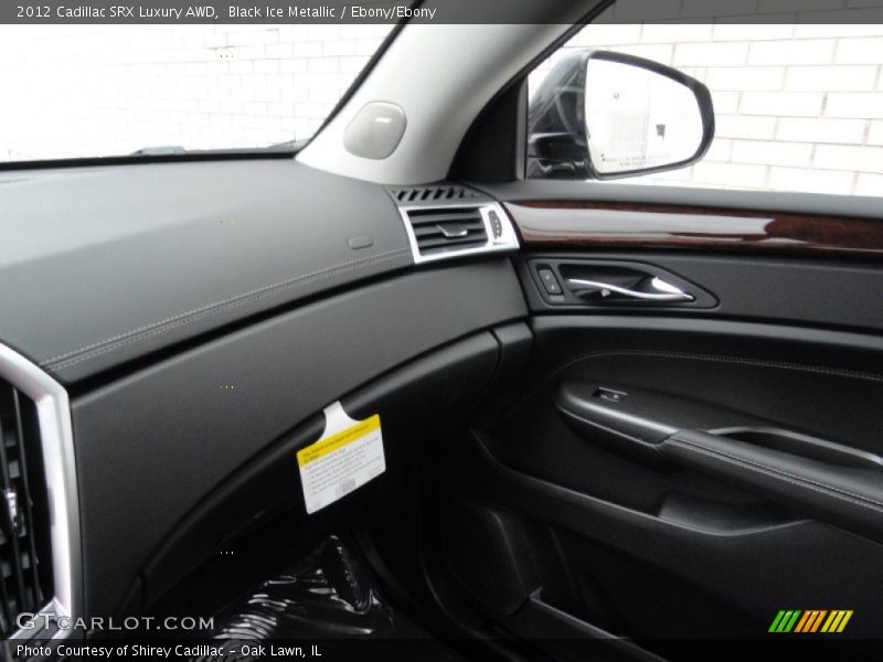 Black Ice Metallic / Ebony/Ebony 2012 Cadillac SRX Luxury AWD