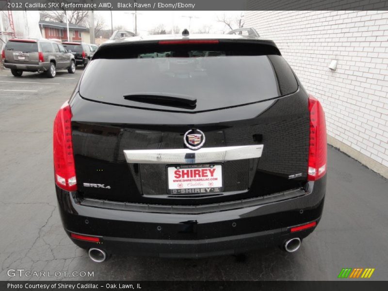 Black Raven / Ebony/Ebony 2012 Cadillac SRX Performance AWD