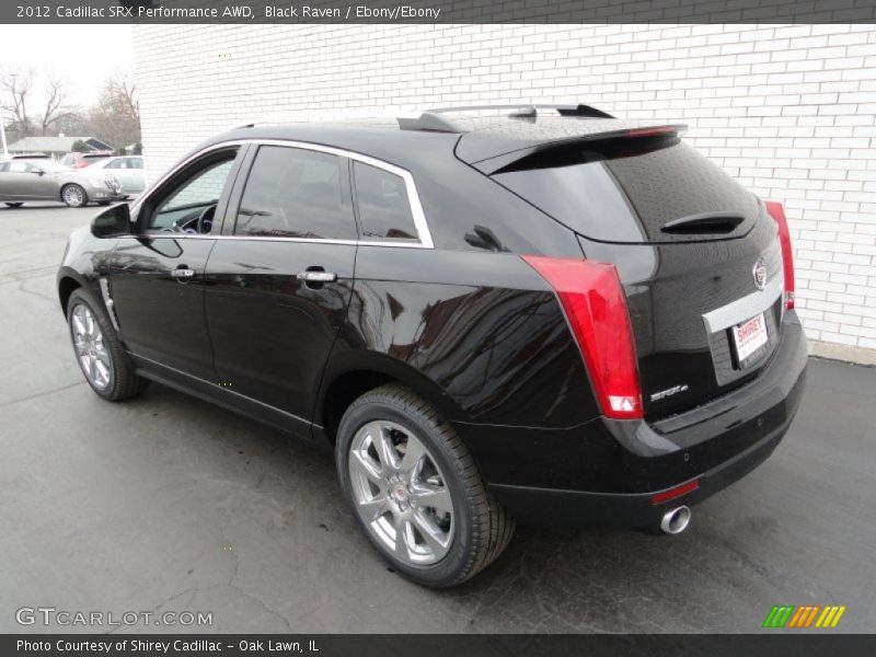 Black Raven / Ebony/Ebony 2012 Cadillac SRX Performance AWD