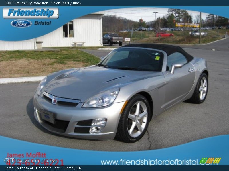 Silver Pearl / Black 2007 Saturn Sky Roadster