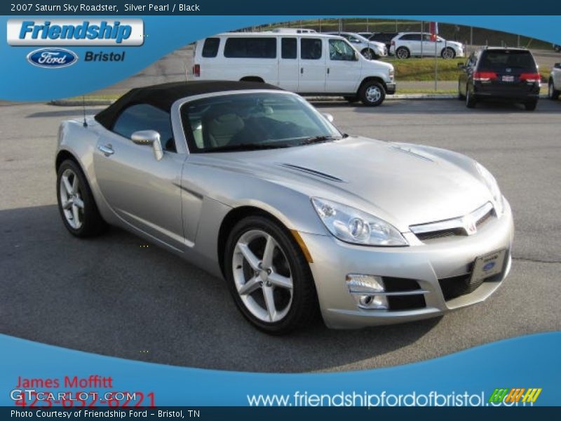 Silver Pearl / Black 2007 Saturn Sky Roadster