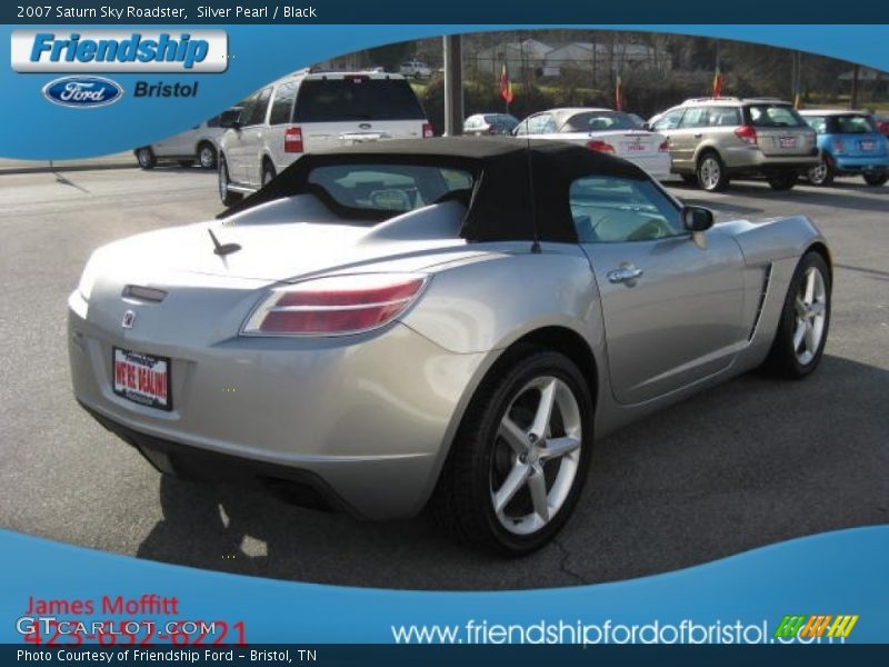 Silver Pearl / Black 2007 Saturn Sky Roadster