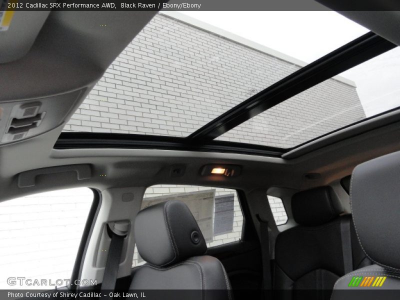 Sunroof of 2012 SRX Performance AWD