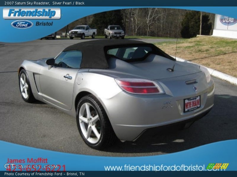 Silver Pearl / Black 2007 Saturn Sky Roadster