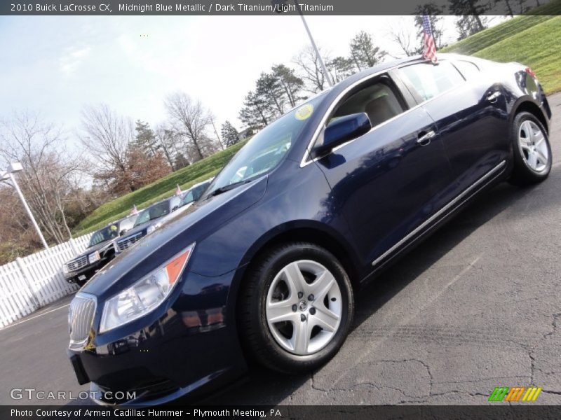Midnight Blue Metallic / Dark Titanium/Light Titanium 2010 Buick LaCrosse CX