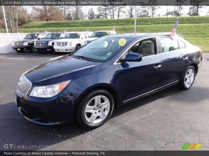 Midnight Blue Metallic / Dark Titanium/Light Titanium 2010 Buick LaCrosse CX