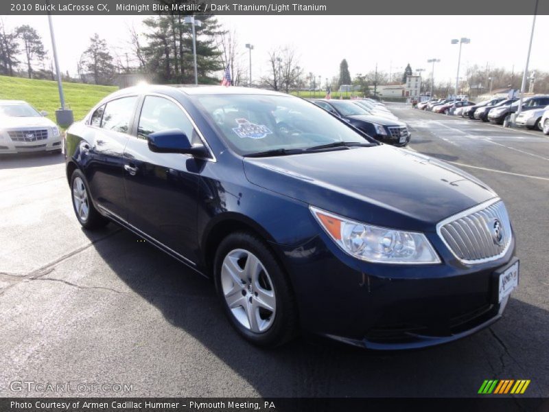 Midnight Blue Metallic / Dark Titanium/Light Titanium 2010 Buick LaCrosse CX