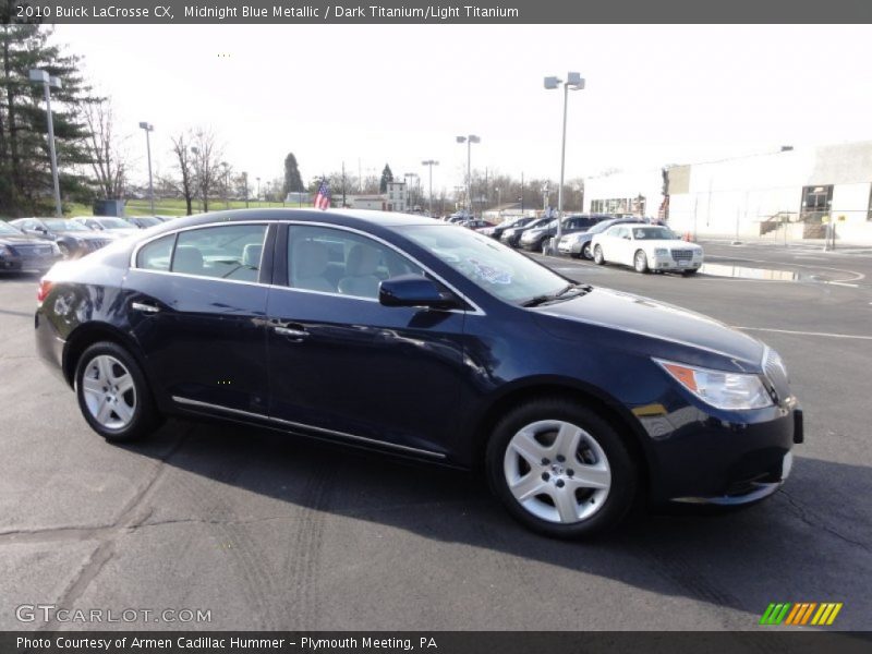 Midnight Blue Metallic / Dark Titanium/Light Titanium 2010 Buick LaCrosse CX