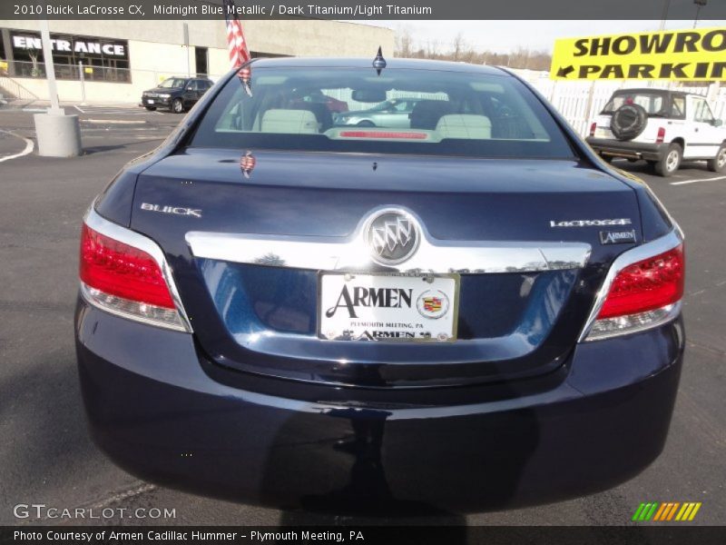 Midnight Blue Metallic / Dark Titanium/Light Titanium 2010 Buick LaCrosse CX