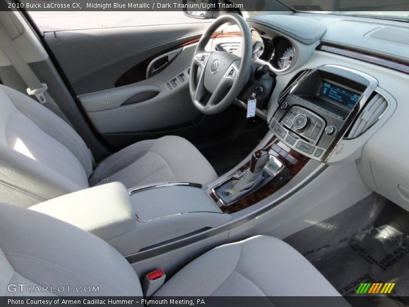 Midnight Blue Metallic / Dark Titanium/Light Titanium 2010 Buick LaCrosse CX