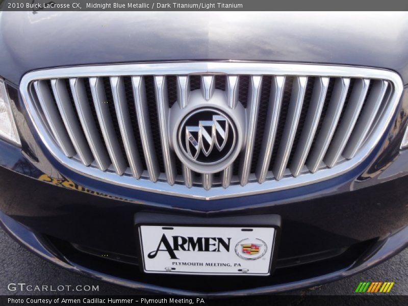Midnight Blue Metallic / Dark Titanium/Light Titanium 2010 Buick LaCrosse CX