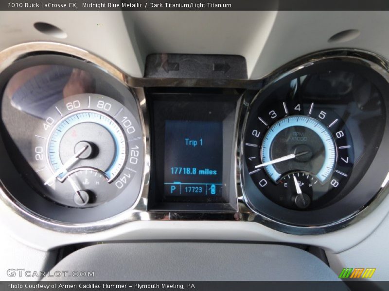 Midnight Blue Metallic / Dark Titanium/Light Titanium 2010 Buick LaCrosse CX