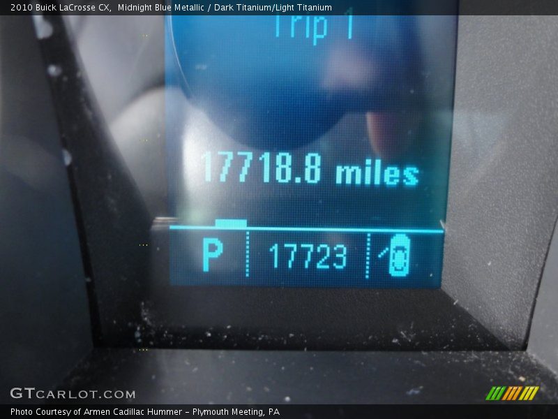 Midnight Blue Metallic / Dark Titanium/Light Titanium 2010 Buick LaCrosse CX