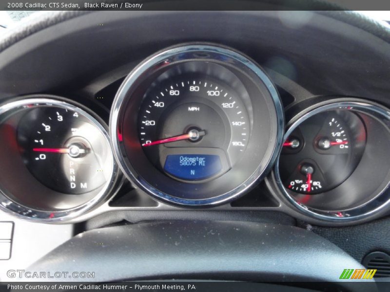 Black Raven / Ebony 2008 Cadillac CTS Sedan