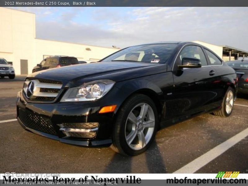 Black / Black 2012 Mercedes-Benz C 250 Coupe