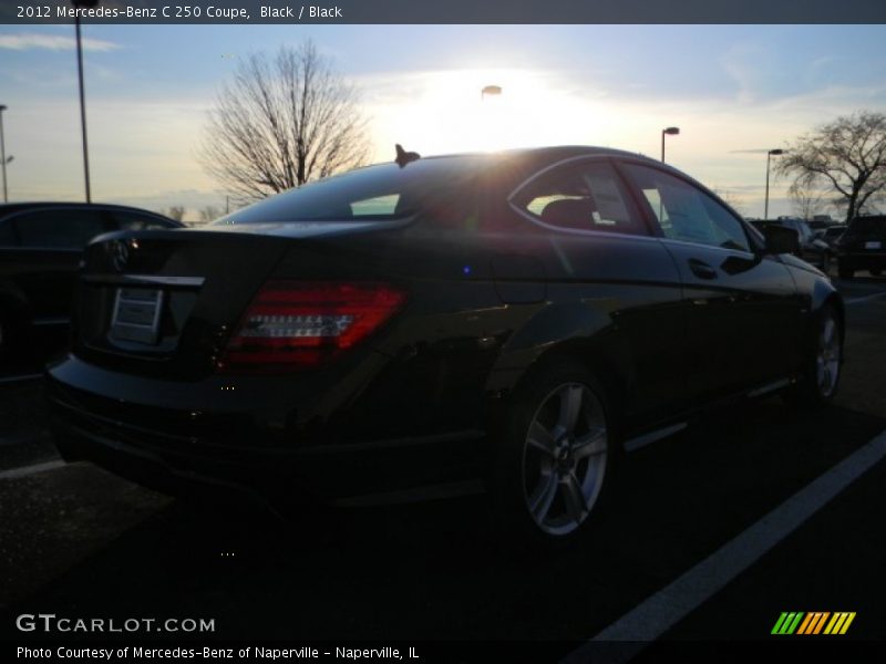 Black / Black 2012 Mercedes-Benz C 250 Coupe