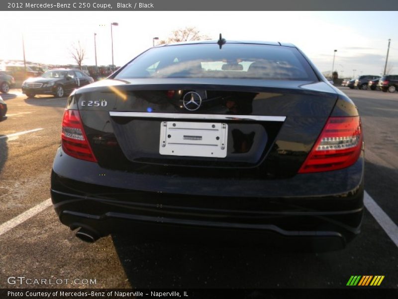 Black / Black 2012 Mercedes-Benz C 250 Coupe