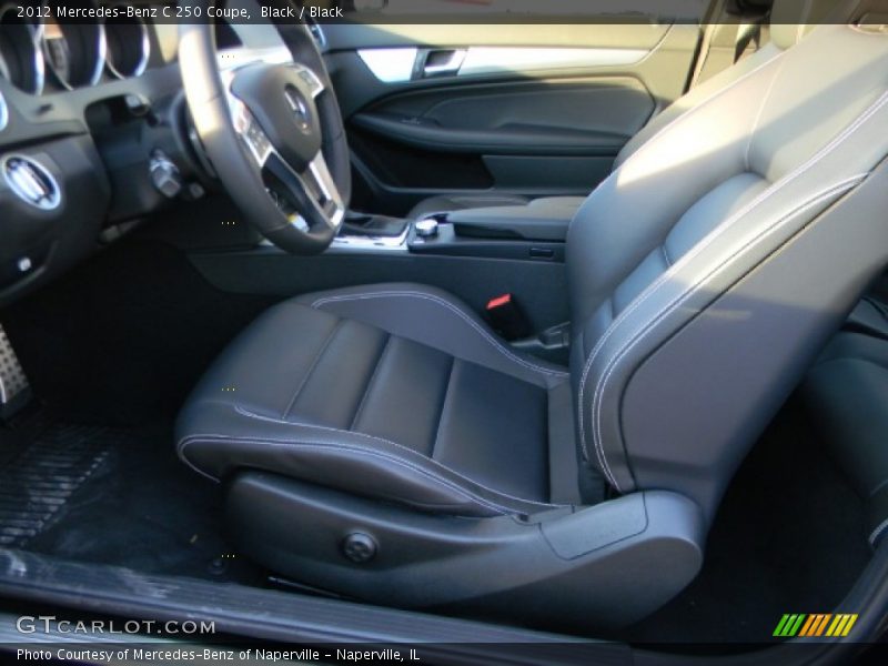 Black / Black 2012 Mercedes-Benz C 250 Coupe