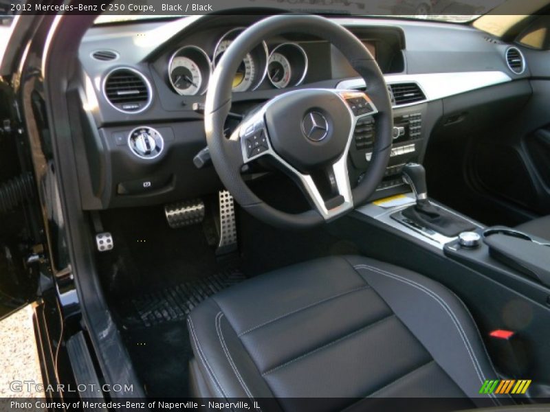 Black / Black 2012 Mercedes-Benz C 250 Coupe
