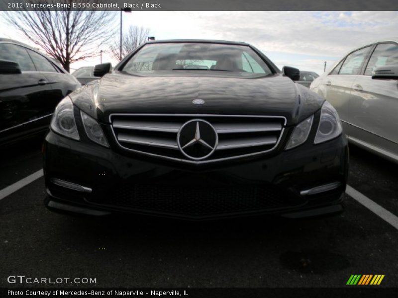 Black / Black 2012 Mercedes-Benz E 550 Cabriolet