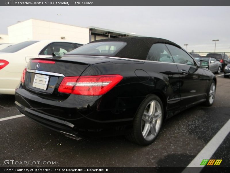 Black / Black 2012 Mercedes-Benz E 550 Cabriolet