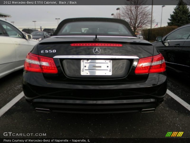 Black / Black 2012 Mercedes-Benz E 550 Cabriolet