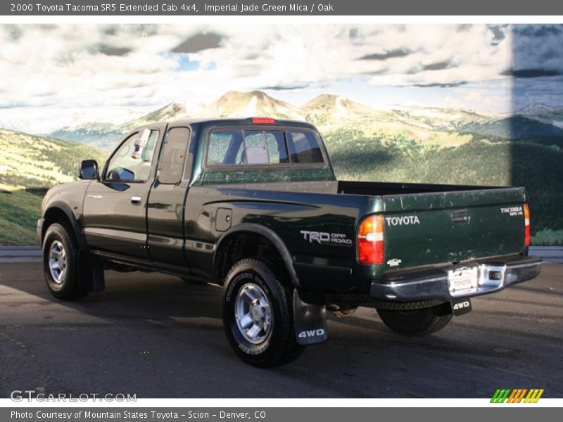 Imperial Jade Green Mica / Oak 2000 Toyota Tacoma SR5 Extended Cab 4x4