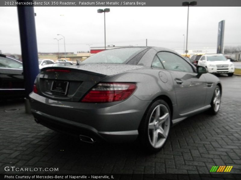 Paladium Silver Metallic / Sahara Beige 2012 Mercedes-Benz SLK 350 Roadster