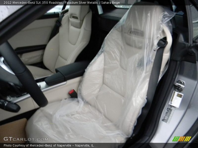 Paladium Silver Metallic / Sahara Beige 2012 Mercedes-Benz SLK 350 Roadster