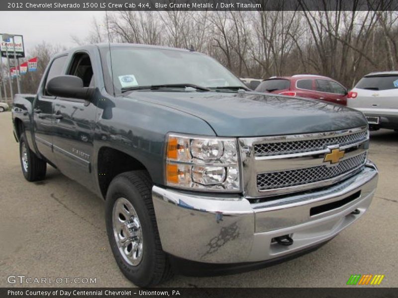Blue Granite Metallic / Dark Titanium 2012 Chevrolet Silverado 1500 LS Crew Cab 4x4