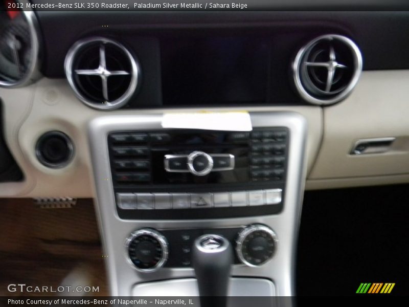 Paladium Silver Metallic / Sahara Beige 2012 Mercedes-Benz SLK 350 Roadster