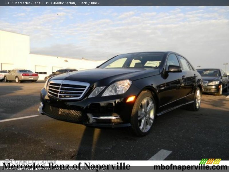 Black / Black 2012 Mercedes-Benz E 350 4Matic Sedan