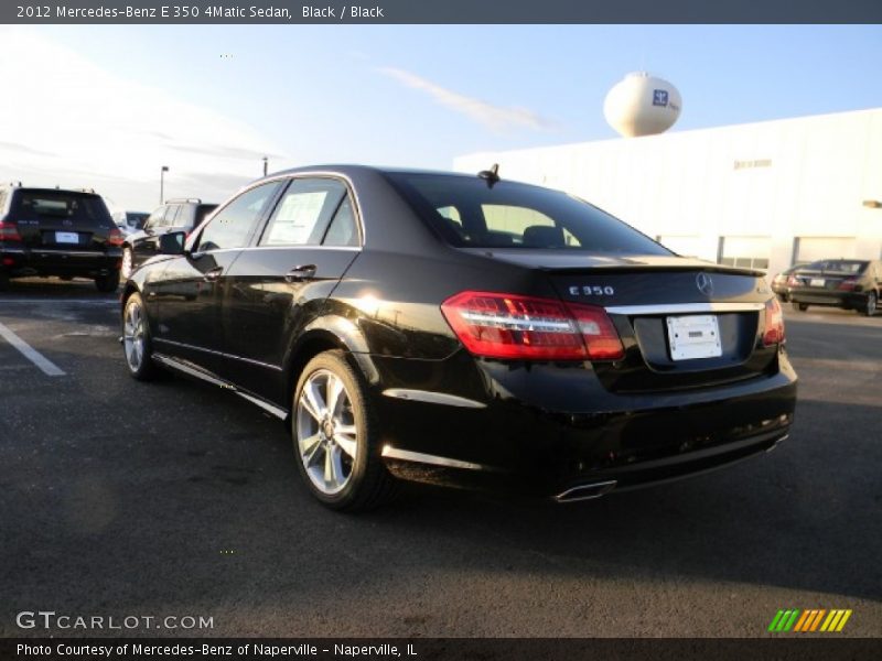 Black / Black 2012 Mercedes-Benz E 350 4Matic Sedan
