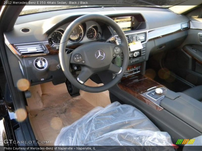Black / Black 2012 Mercedes-Benz E 350 4Matic Sedan
