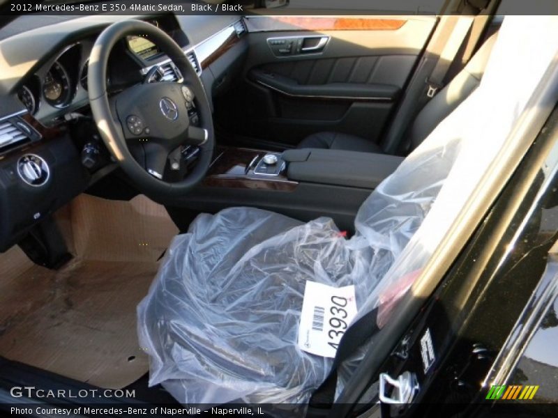 Black / Black 2012 Mercedes-Benz E 350 4Matic Sedan