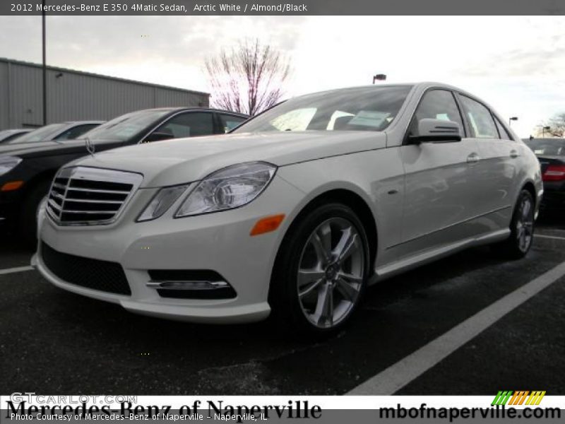 Arctic White / Almond/Black 2012 Mercedes-Benz E 350 4Matic Sedan